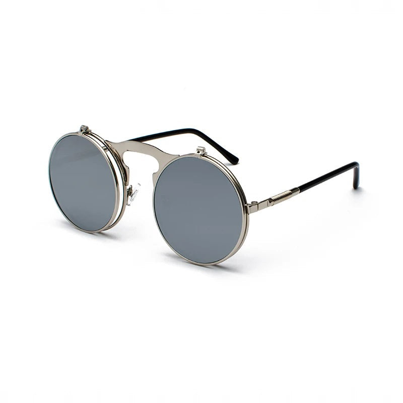 Ronde Zonnebril Heren Mode Uniek Design