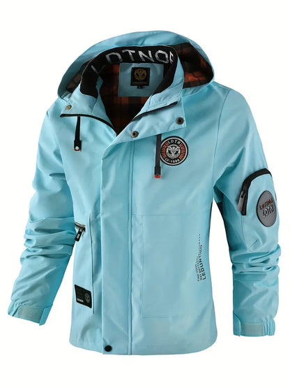 Waterdichte Heren Outdoorjas met Capuchon Licht en Ademend