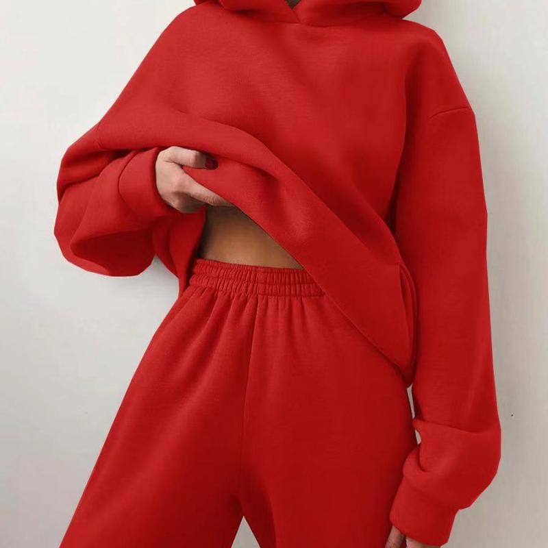 Dames Jogging Set met Capuchon Soft en Comfortabel