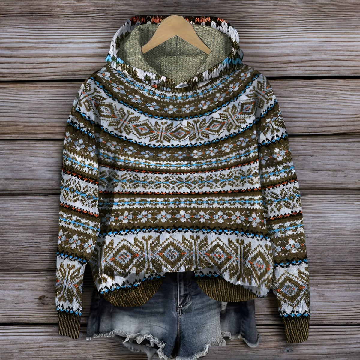 Kaya | Felpa con cappuccio in maglia