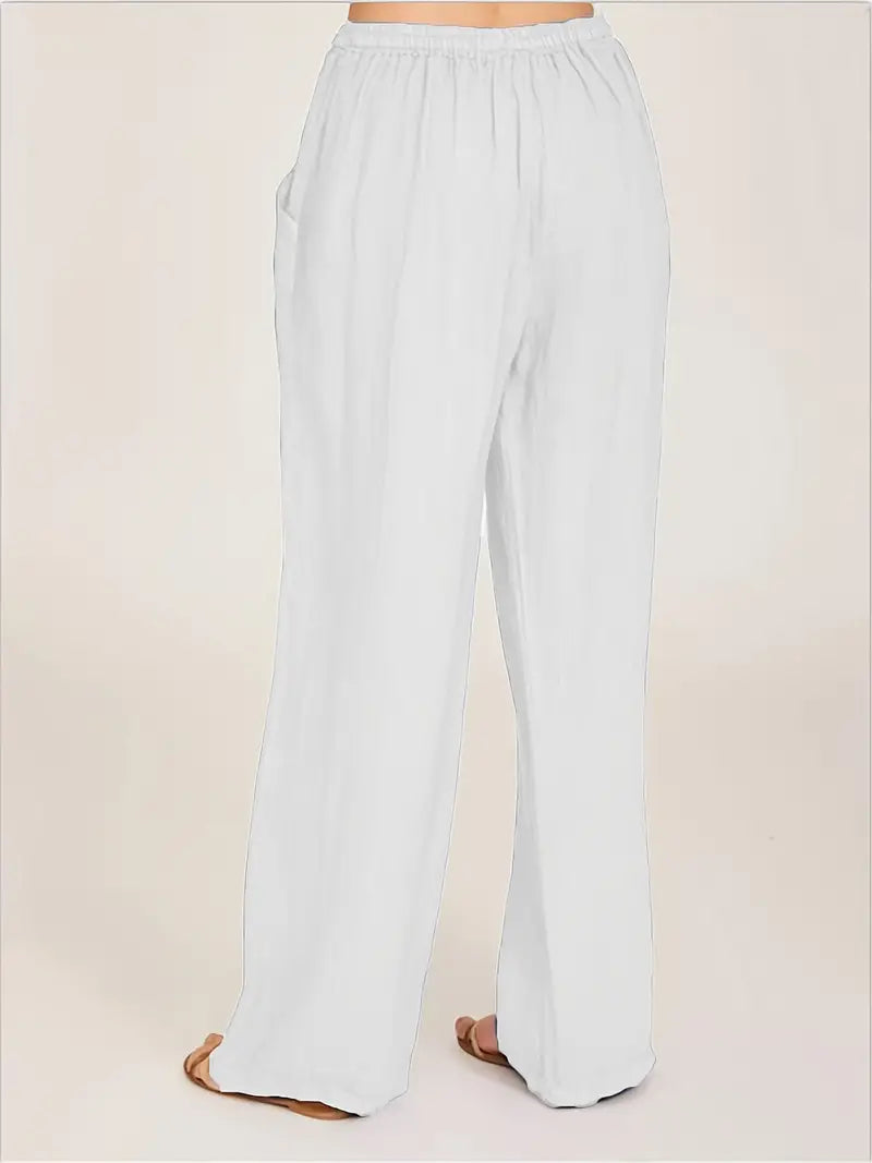 Dames Linnen Broek Zomerse Losse Fit