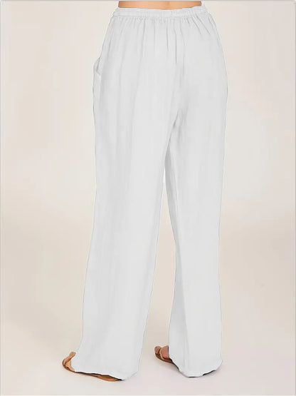 Dames Linnen Broek Zomerse Losse Fit