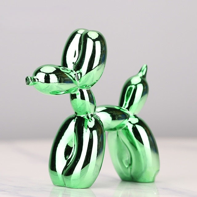 Kunststof Honden Sculptuur BouncePup Ballonhond Figuur