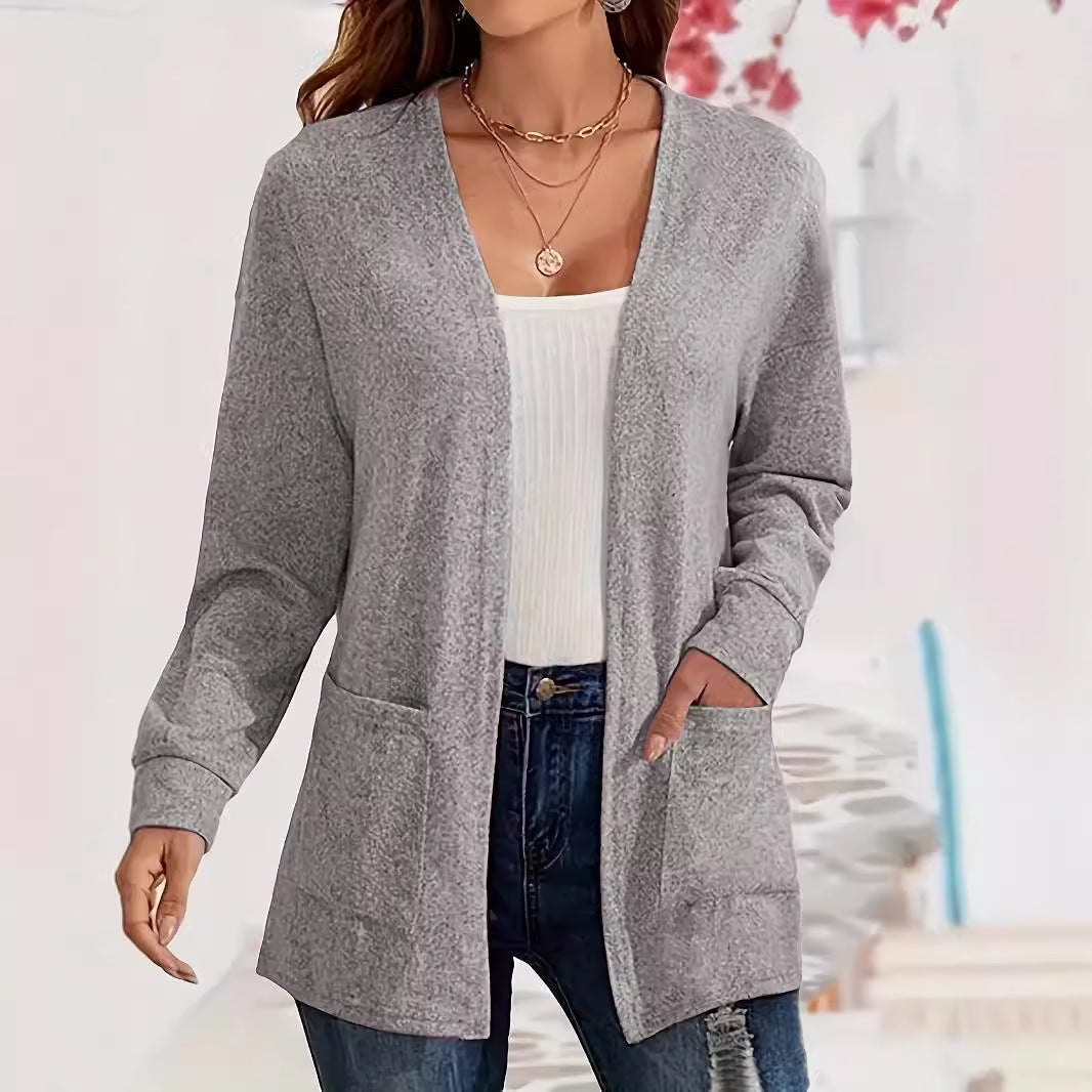 Dames Vest Met Zakken Elegant Design Ravina