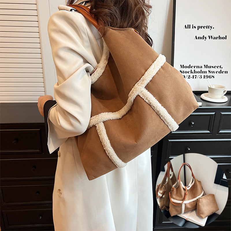 Dames Teddy Shopper van Suède Warm en Stijlvol - Mode Vibes