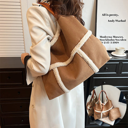 Dames Teddy Shopper van Suède Warm en Stijlvol - Mode Vibes