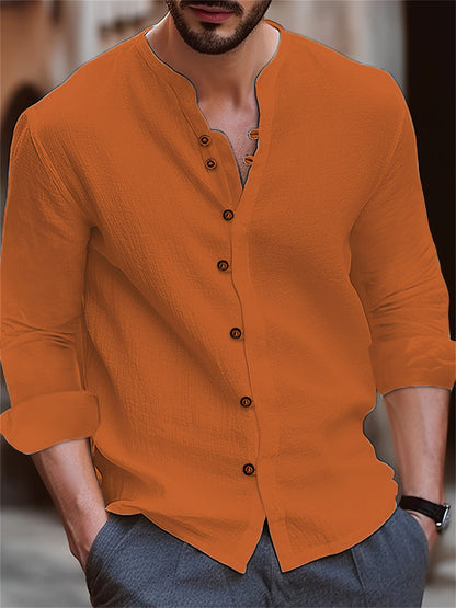 Linnen Shirt Heren Casual Zomer Kleding