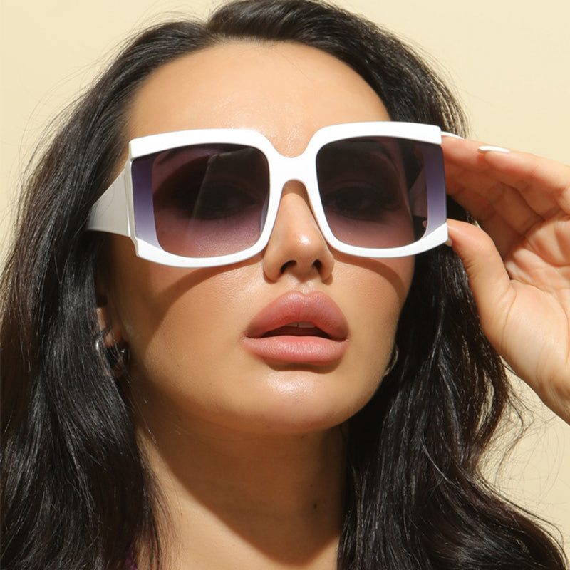 Dames Zonnebril Groot Vierkant Statement Model - Mode Vibes