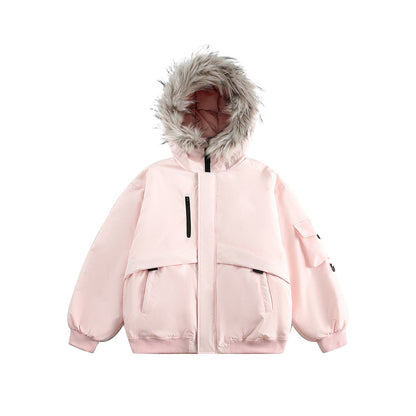 Dames Winterjas Imitatiebontkraag Warm en Trendy