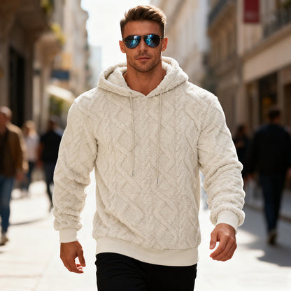 Fleece Sweater Zacht Warm Lichtgrijs Zwart Bruin
