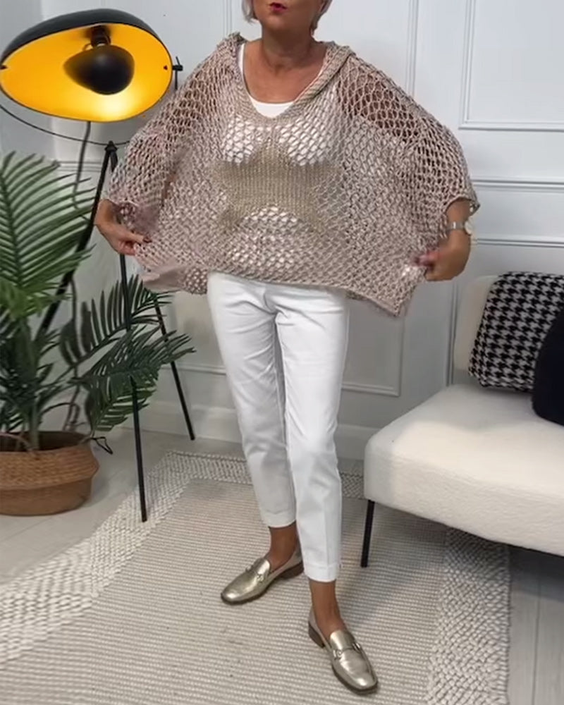 Leonora | Maglione in pizzo dal taglio ampio