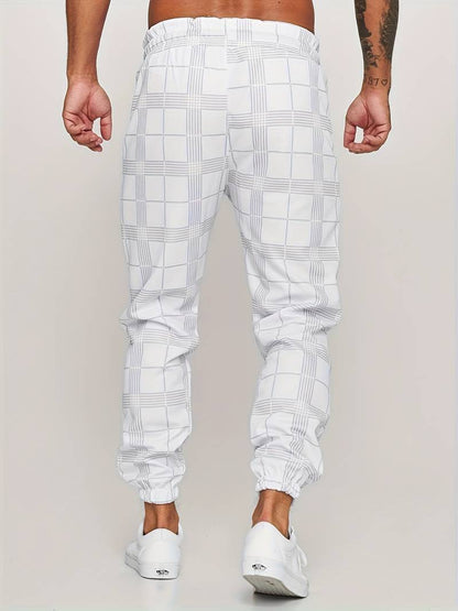 Comfortabele Heren Joggingbroek met Ruitpatroon – Voor Elke Dag