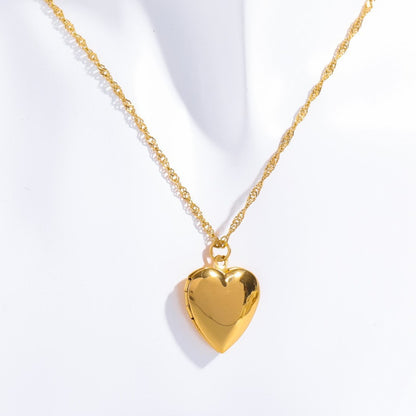 Hartvormige Ketting met Bloemen voor Dames