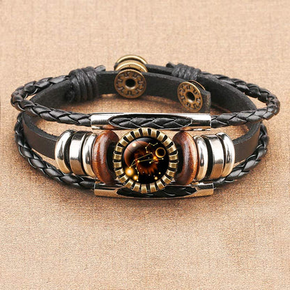 Retro Armband Zodiac Lyra Zilver Ketting