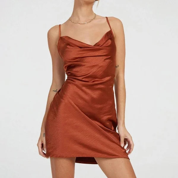 Velanora Dress | Soepele Satijnen Jurk