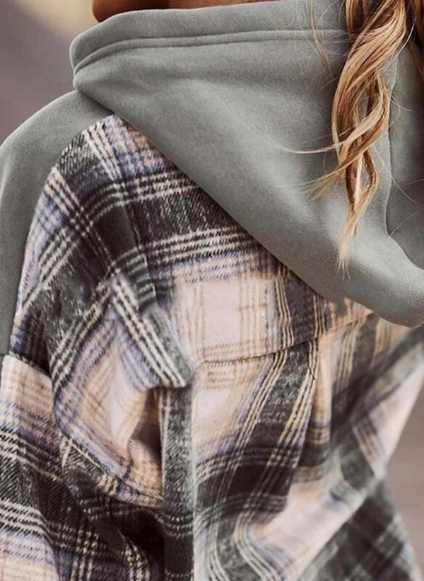 Comfortabele Sweatshirt Lange Mouwen Patchwork Stijl