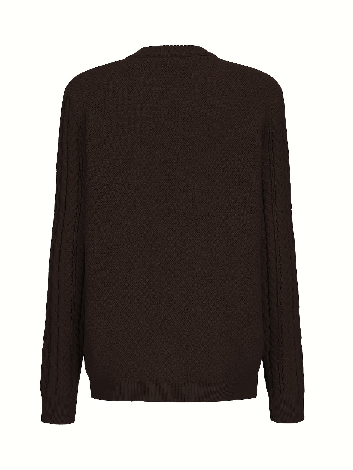 Gebreid Vest met Knoopsluiting en Zakken Zwart