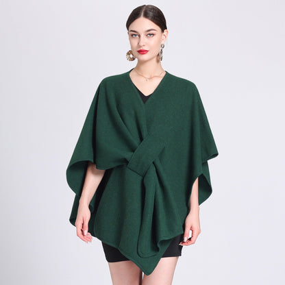 Dames Poncho Stijlvol met Riem en Elegant Design