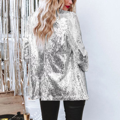 Glitter Blazer PaillettenJasje Feestelijk Dames