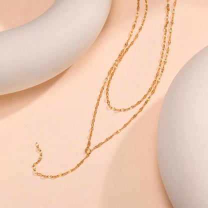 Gouden Y-Vorm Ketting voor Dames met Fijne Schakels en Subtiel Detail