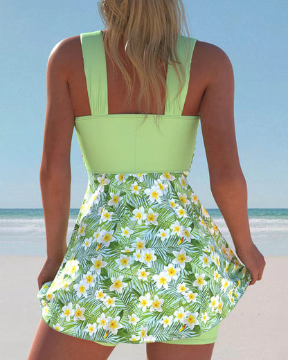 Badpakset Bloemenprint Vrouw