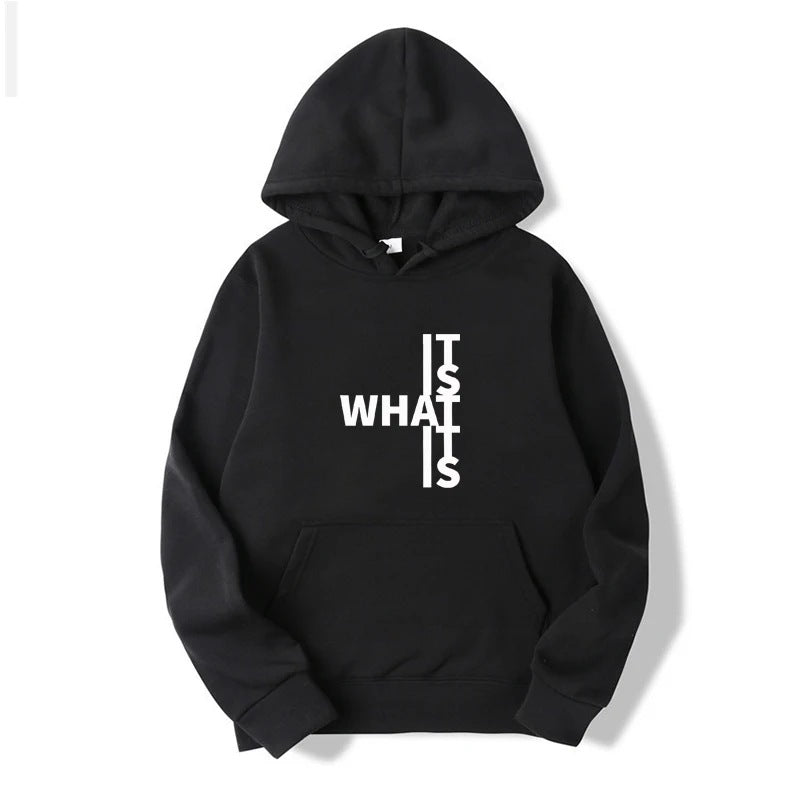Dames Hoodie Warm met Leuke Statement Tekst Print