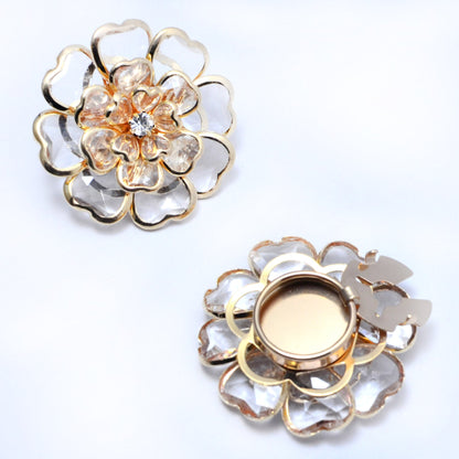 Dames Bloem Manchetknoop Elegant met Knop