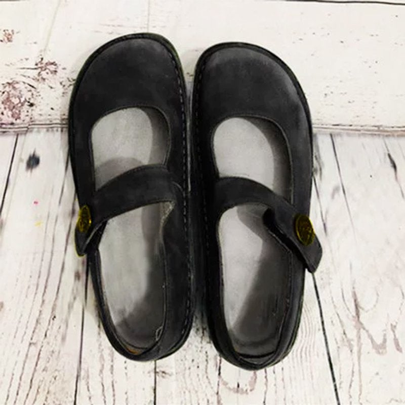 Suède Comfort Schoenen Vintage Stijl