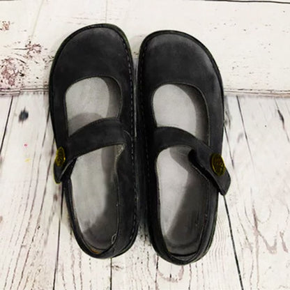 Suède Comfort Schoenen Vintage Stijl