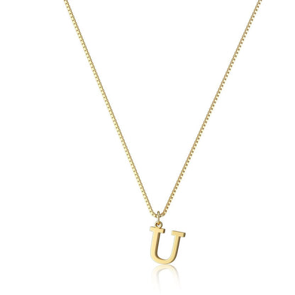 Gouden Ketting met Initialen Letter Lanette voor Dames