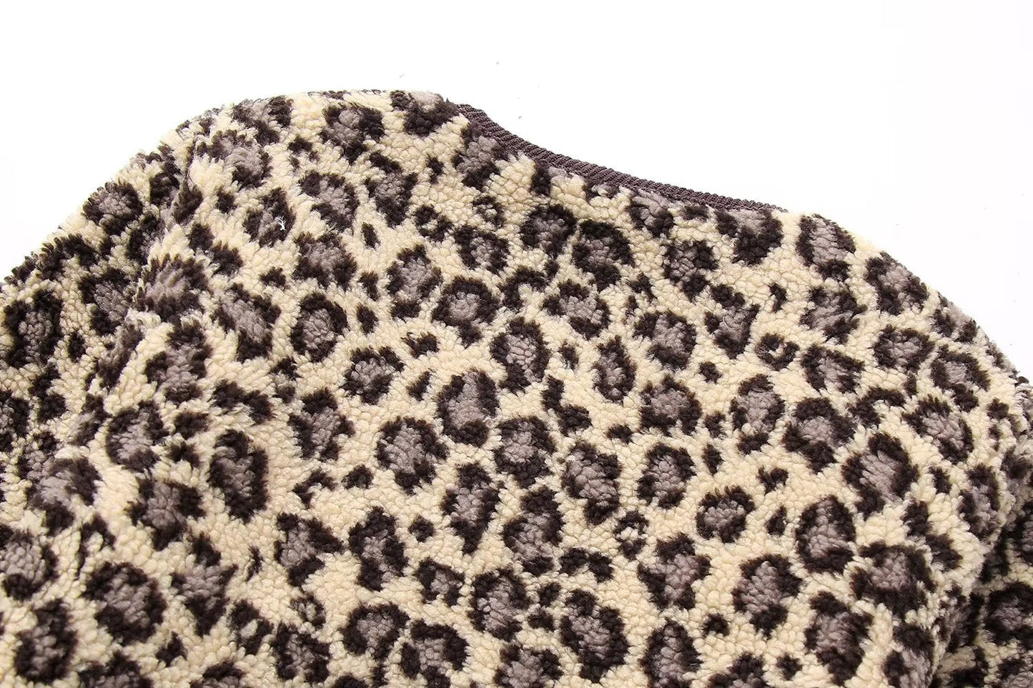 Dames Teddyjas Leopard Print Zacht en Stijlvol