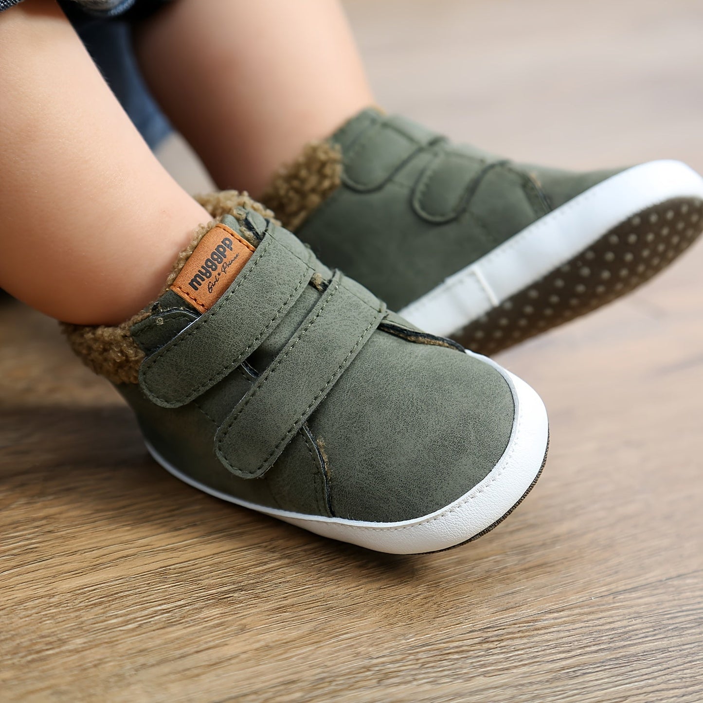 Warme Babyboots Noor met Klittenband voor Winter