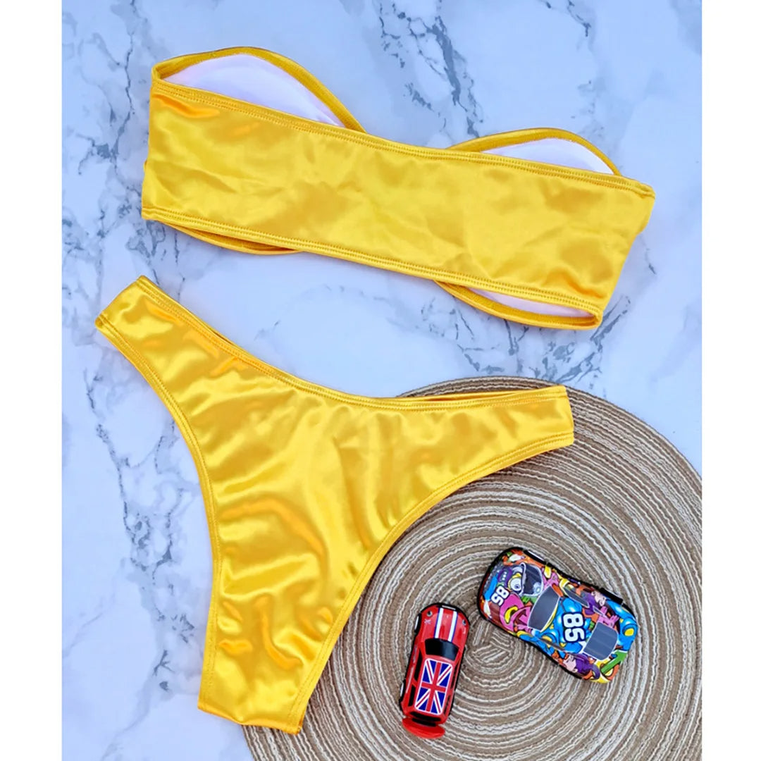 Strapless Bikini Trendy Zomer Badpak voor Vrouw