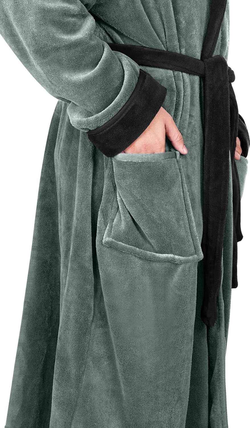 Heren Fleece Badjas Zacht en Warm