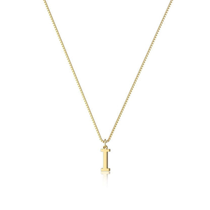Gouden Ketting met Initialen Letter Lanette voor Dames