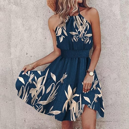 Mouwloze Zomerjurk voor Vrouw Casual Stijl