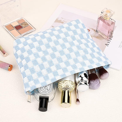 Make-up Tas Set Geruit Reisformaat