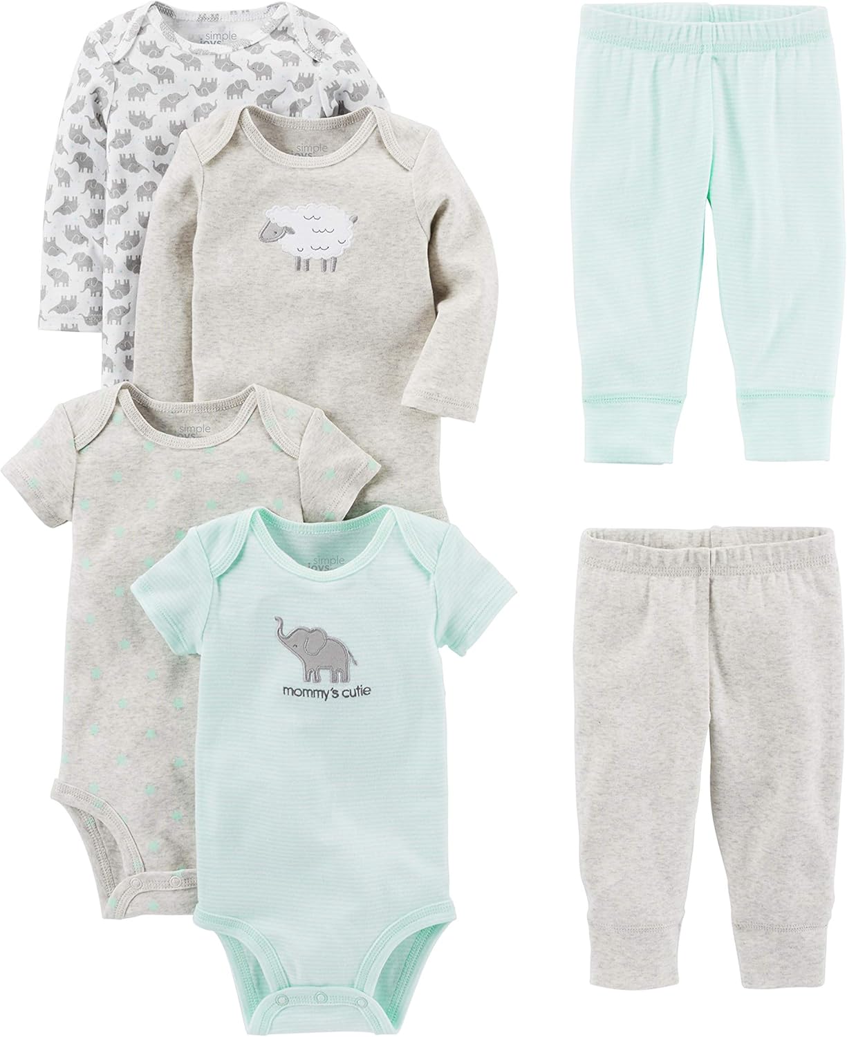 Baby Kledingset 6-delig Uniseks Setje