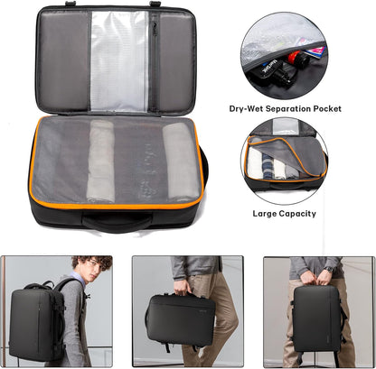 Reisrugzak Waterdicht 26-45L met Laptopvak en Handvat