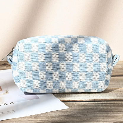 Make-up Tas Set Geruit Reisformaat