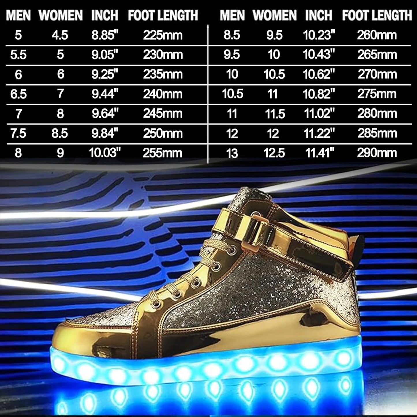 LED Sneakers met Verlichting Oplaadbaar voor Dames en Heren