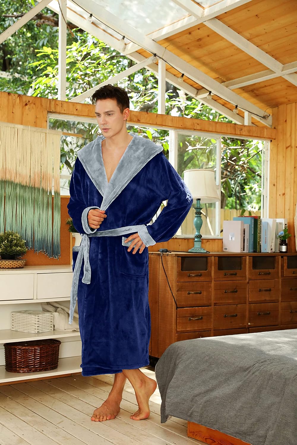 Heren Badjas Luxe Zacht Robbie
