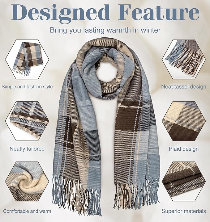 Brede Winter Sjaal Plaid Warm en Zacht