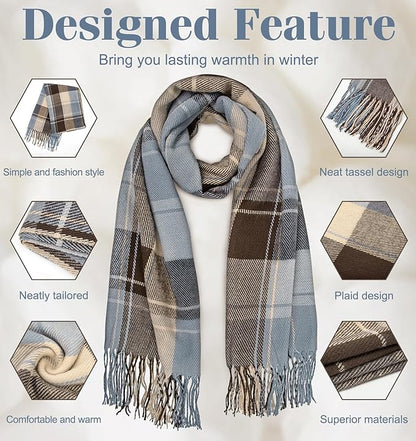 Brede Winter Sjaal Plaid Warm en Zacht