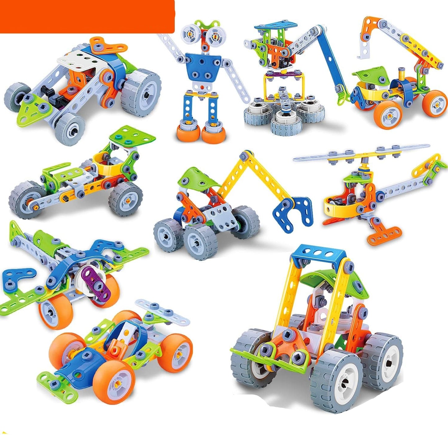Kinder Bouwset met Kleurrijke Stenen en Figuurtjes