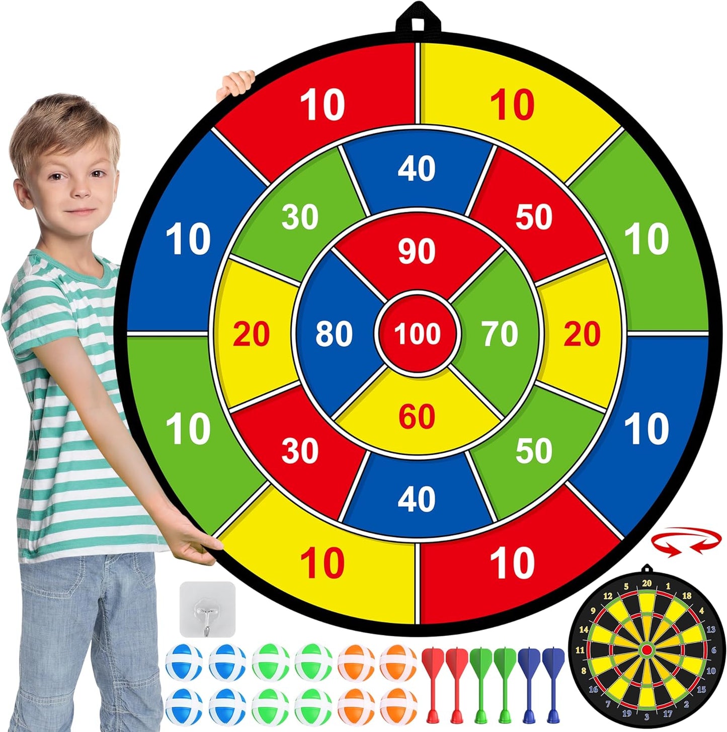 Dartbord voor Kinderen met Kleverige Pijlen en Ballen - Mode Vibes