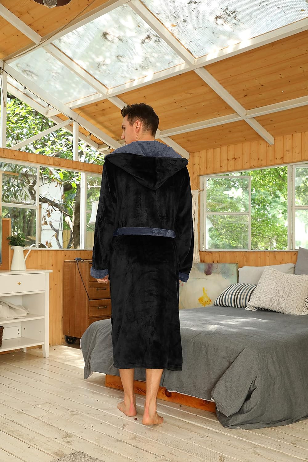 Heren Badjas Luxe Zacht Robbie