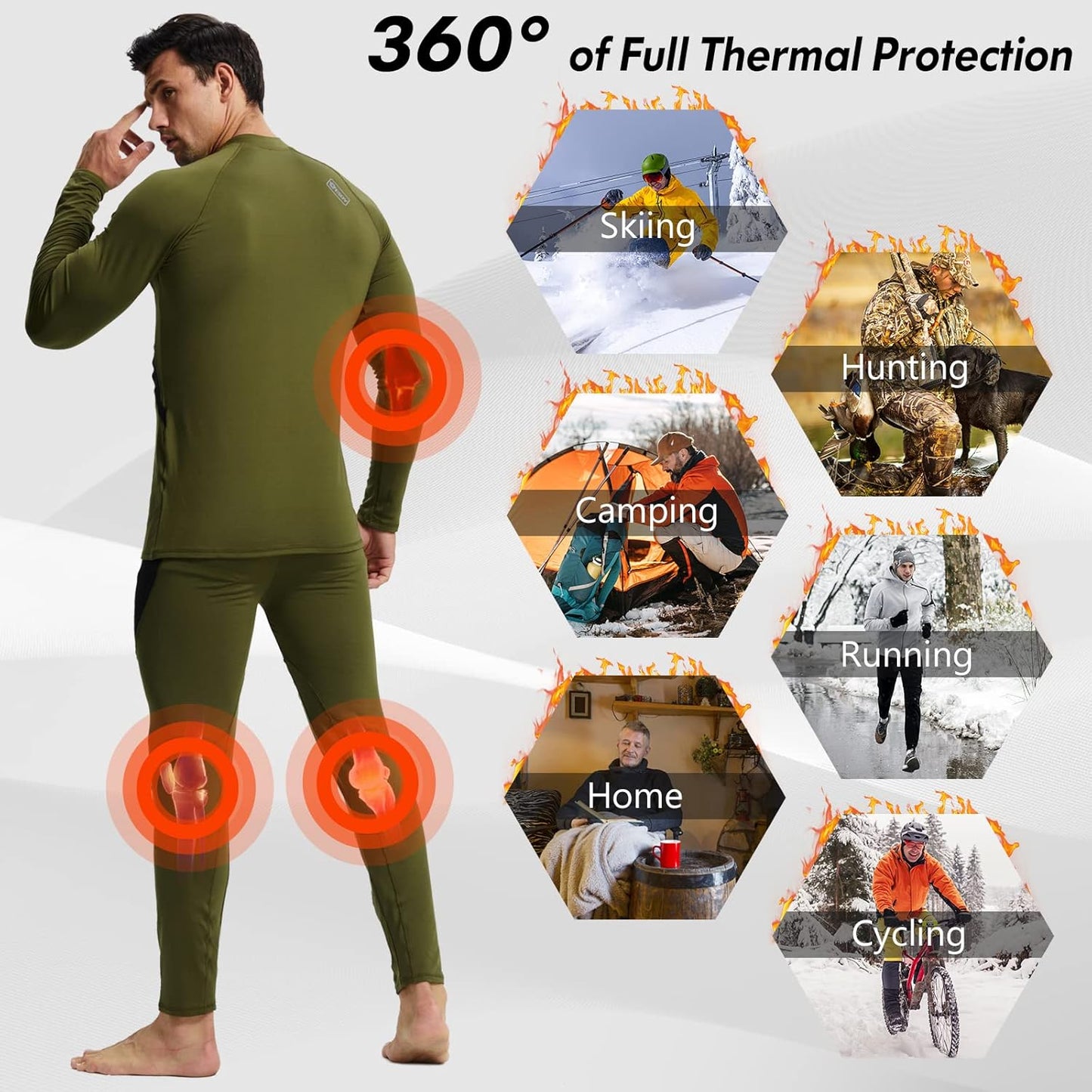 Thermisch Ondergoed Set Heren Warmte Isolatie