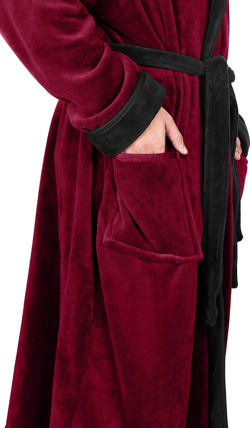 Heren Fleece Badjas Zacht en Warm
