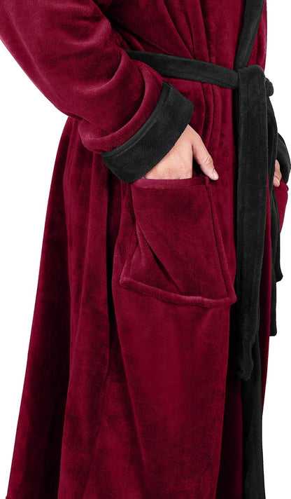 Heren Fleece Badjas Zacht en Warm